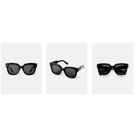 Veronica Beard Reversible CHIMI Women\'s 08 SUNGLASSES Black NIB 198 main image 4